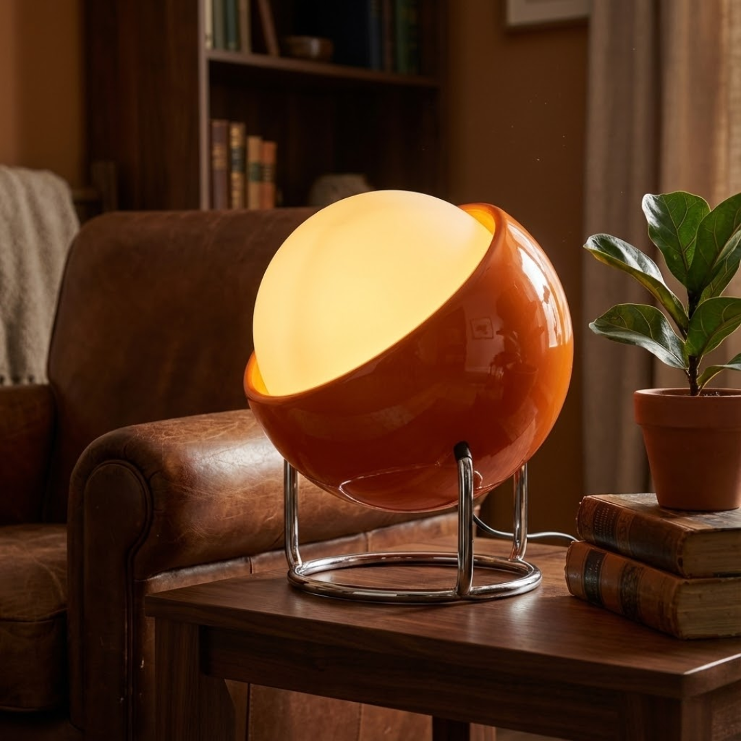 Weimar Bauhaus Glass Globe Table Lamp