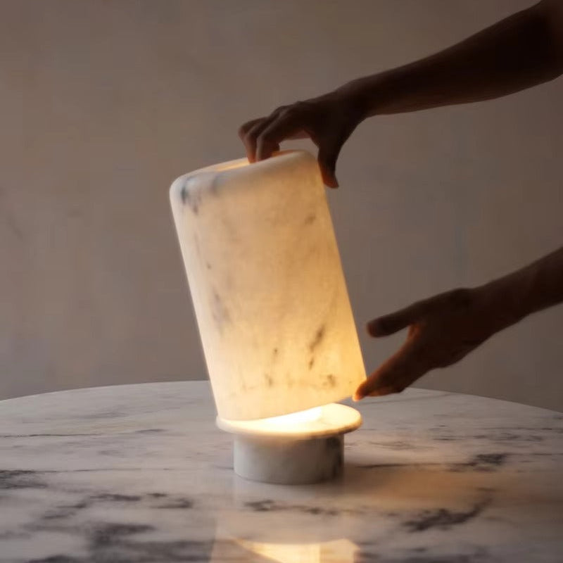 Luna Spanish Marble Table Lamp