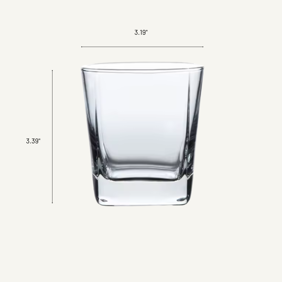Matterhorn Modern Square Whiskey Glass 2pcs Set