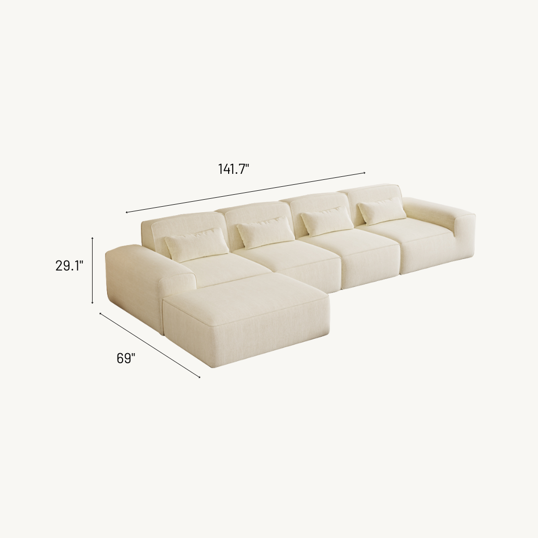 Milo Boneless Modular L-Shape Sectional Sofa