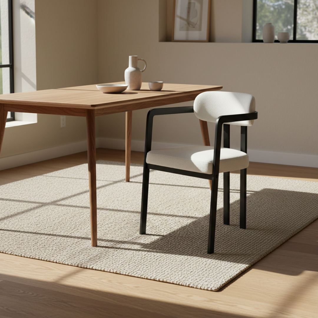 Sora Minimalist Wood Dining Chair Set