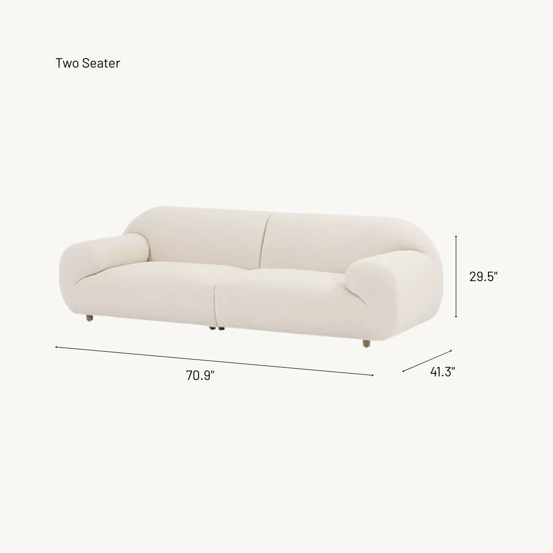 Stockholm Nordic Wabi-Sabi Upholstered Sofa