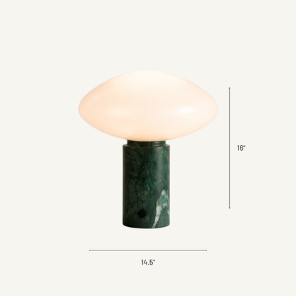 Como Mist Luxury Marble & Glass Dome Table Lamp
