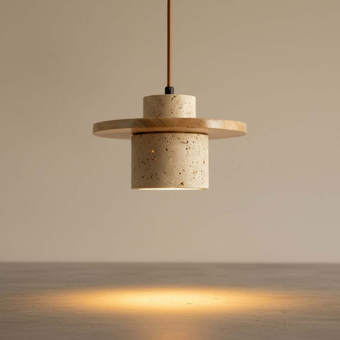Kyoto Wabi-Sabi Stone Pendant Light