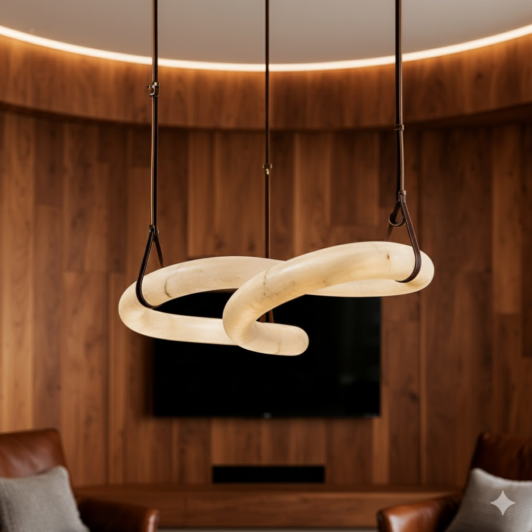 Valencia Spanish Alabaster Chandelier