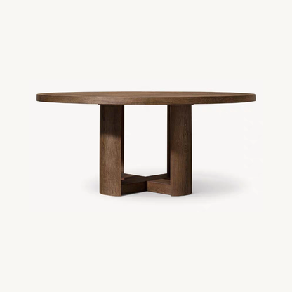 Hudson American Wabi-Sabi Round Dining Table