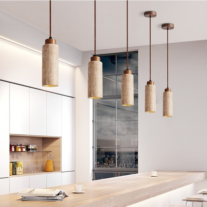 Siena Wabi-Sabi Travertine Pendant Light