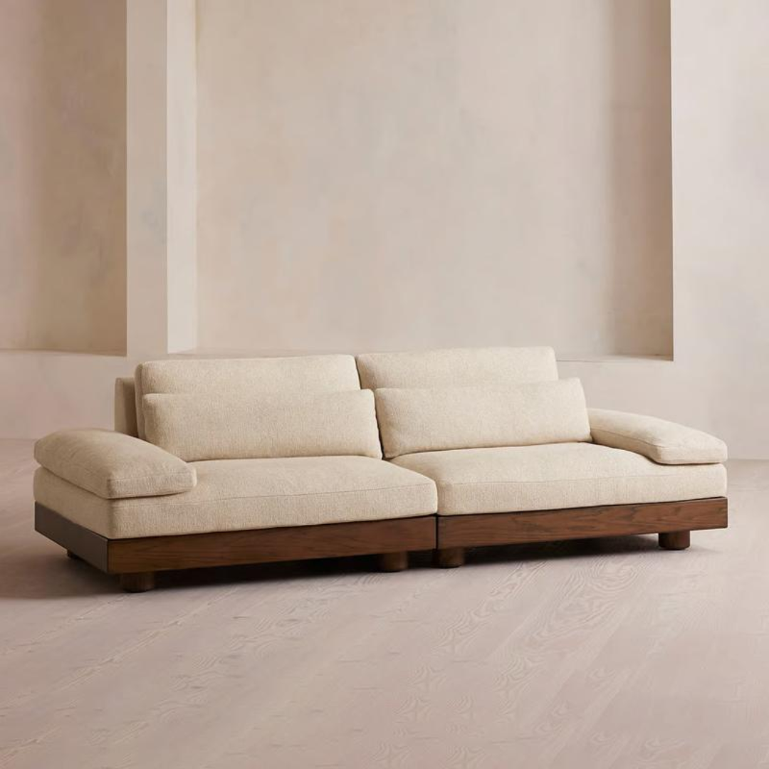 Nordic Retro Solid Wood Sofa