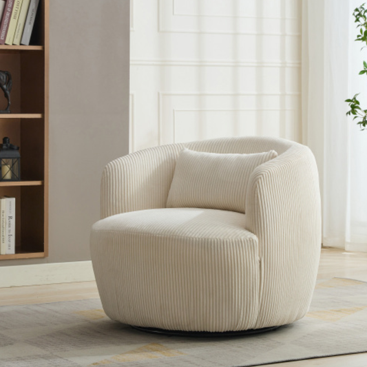 Kyoto Modern Accent Chair with 360° Rotation