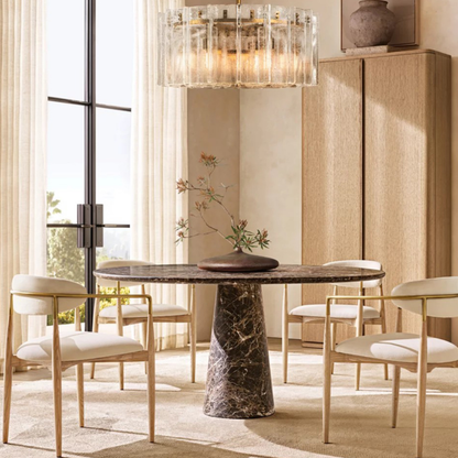 Lund Scandinavian Solid Wood Dining Chair with Armrest