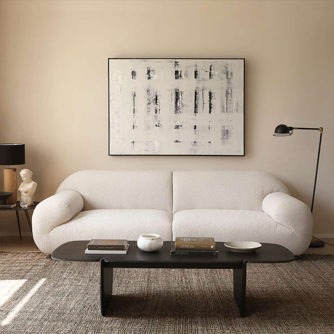 Stockholm Nordic Wabi-Sabi Upholstered Sofa
