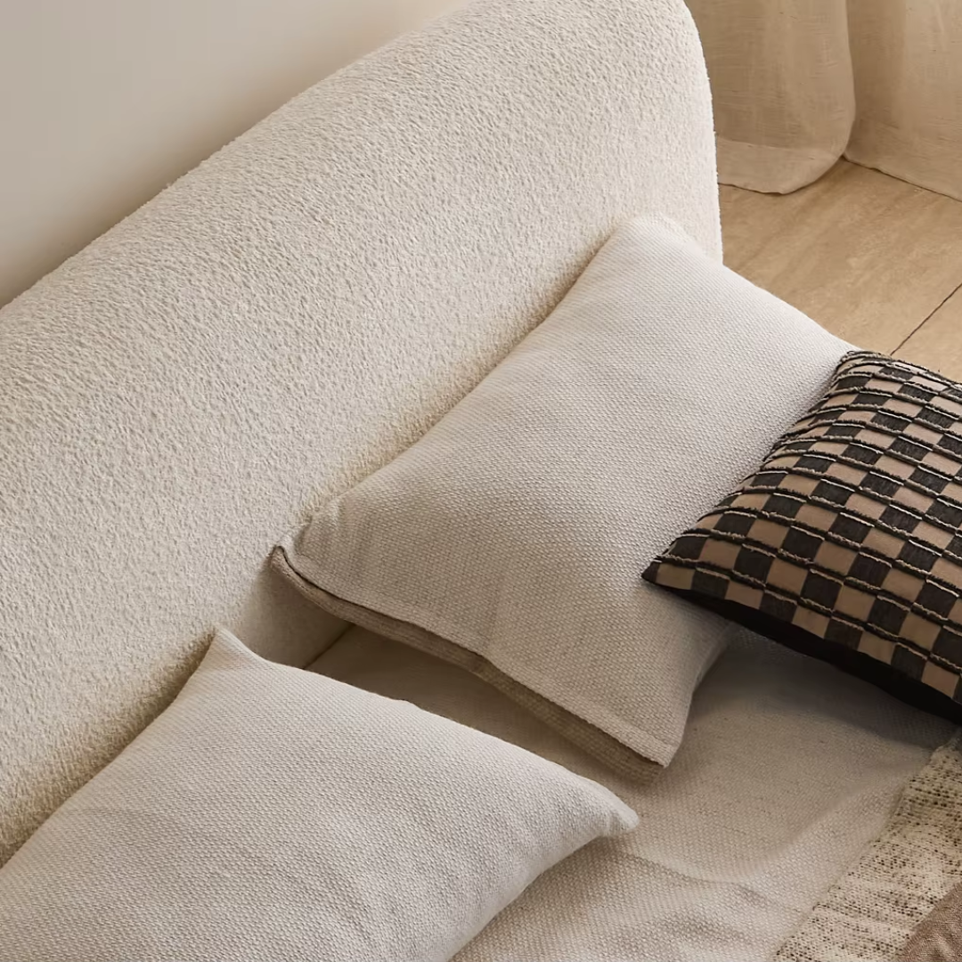 Siena Nordic Teddy Velvet Upholstered Bed with Wood Frame