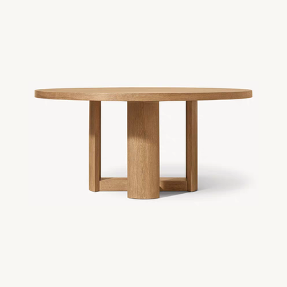 Hudson American Wabi-Sabi Round Dining Table