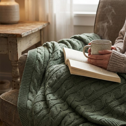 Oslo Chunky Knit Throw Blanket