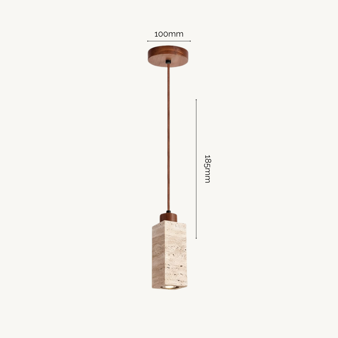 Siena Wabi-Sabi Travertine Pendant Light