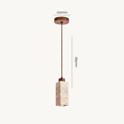 Siena Wabi-Sabi Travertine Pendant Light
