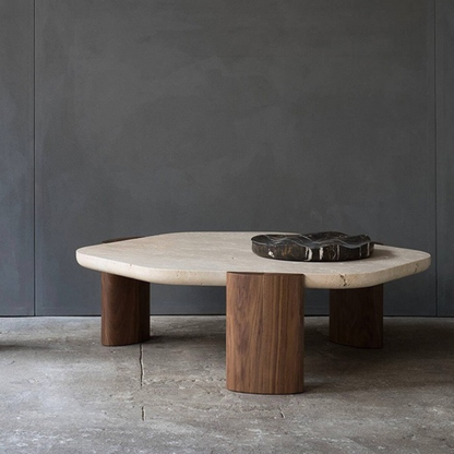 Siena Wabi-Sabi Travertine Coffee Table