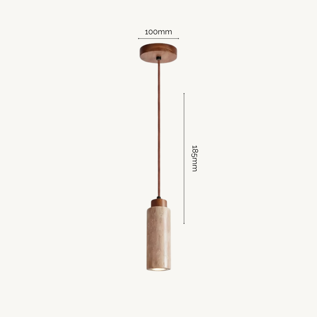 Siena Wabi-Sabi Travertine Pendant Light