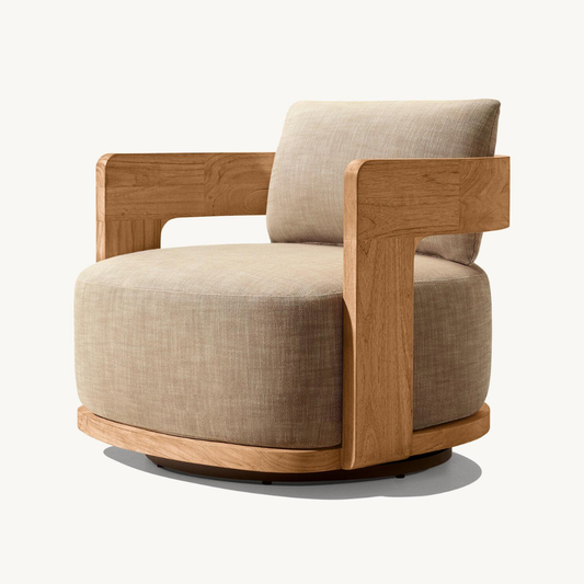 Tatini Outdoor Teak Lounge Chair