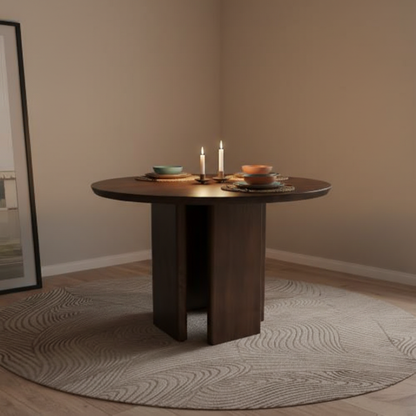 Alden Modern Solid Wood Round Dining Table