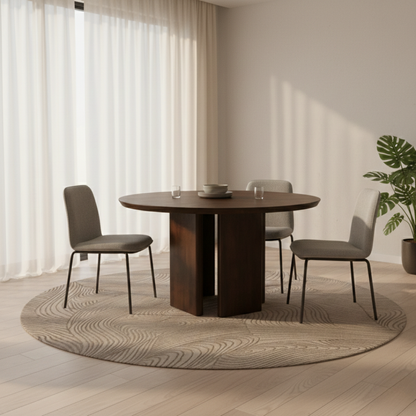 Alden Modern Solid Wood Round Dining Table