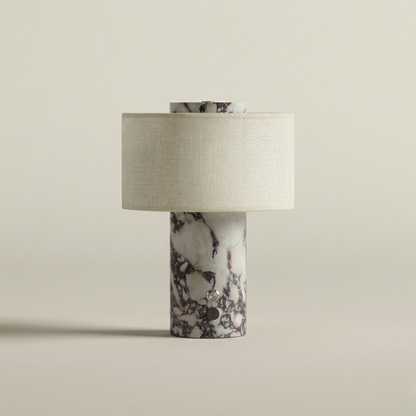 Amalfi Portable Table Lamp in Stone and Linen