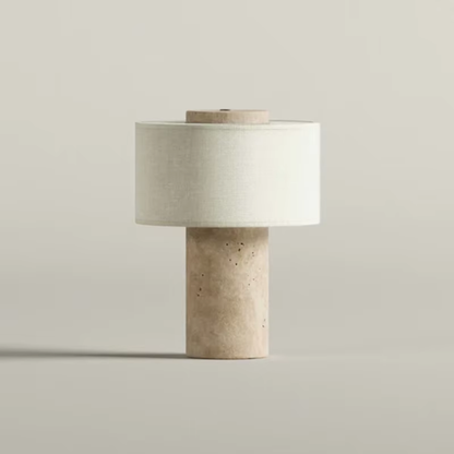 Amalfi Portable Table Lamp in Stone and Linen