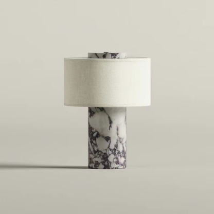 Amalfi Portable Table Lamp in Stone and Linen