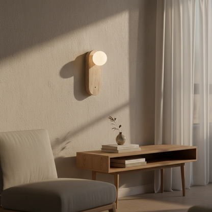 Aurelia Natural Stone LED Wall Sconce