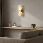 Aurex Gold Marble Linear Wall Sconce