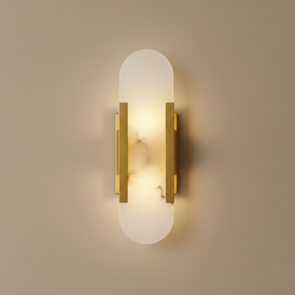 Aurex Gold Marble Linear Wall Sconce
