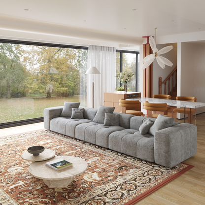 Bergen Soft Linen Modular Sectional Sofa