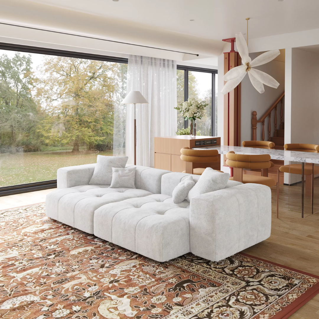 Bergen Soft Linen Modular Sectional Sofa