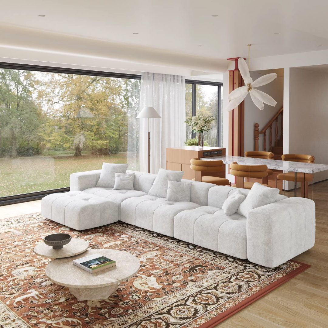 Bergen Soft Linen Modular Sectional Sofa