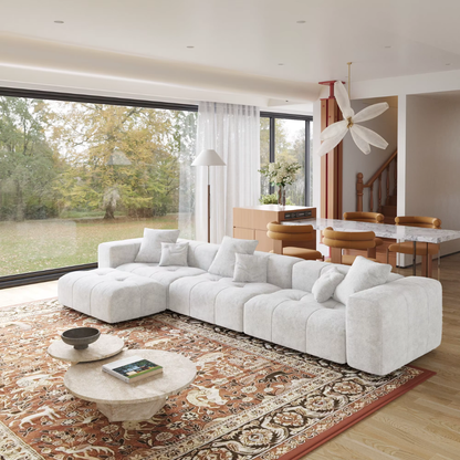 Bergen Soft Linen Modular Sectional Sofa