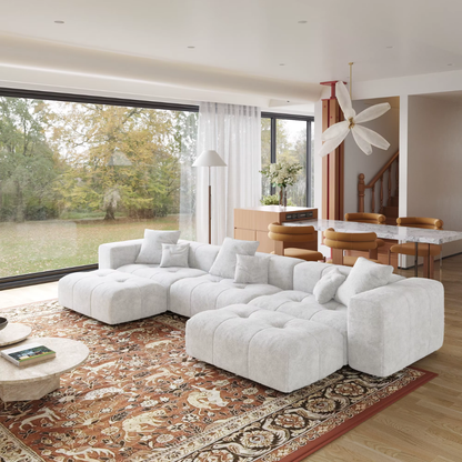 Bergen Soft Linen Modular Sectional Sofa