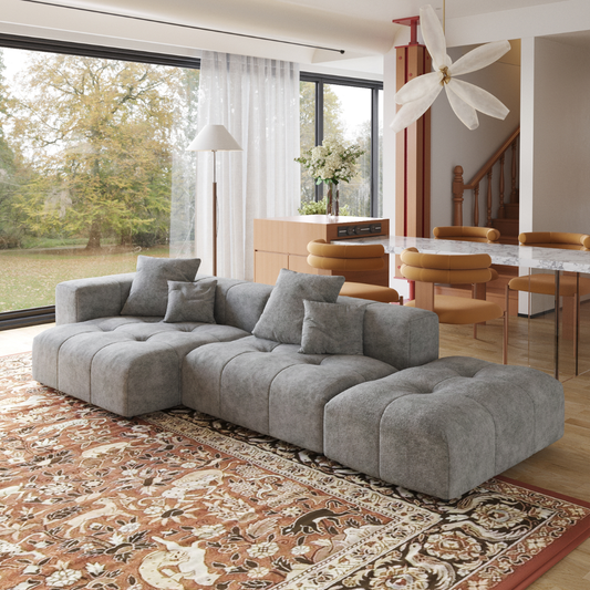 Bergen Soft Linen Modular Sectional Sofa