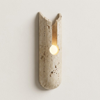 Bianco Marble Cylinder Wall Sconce