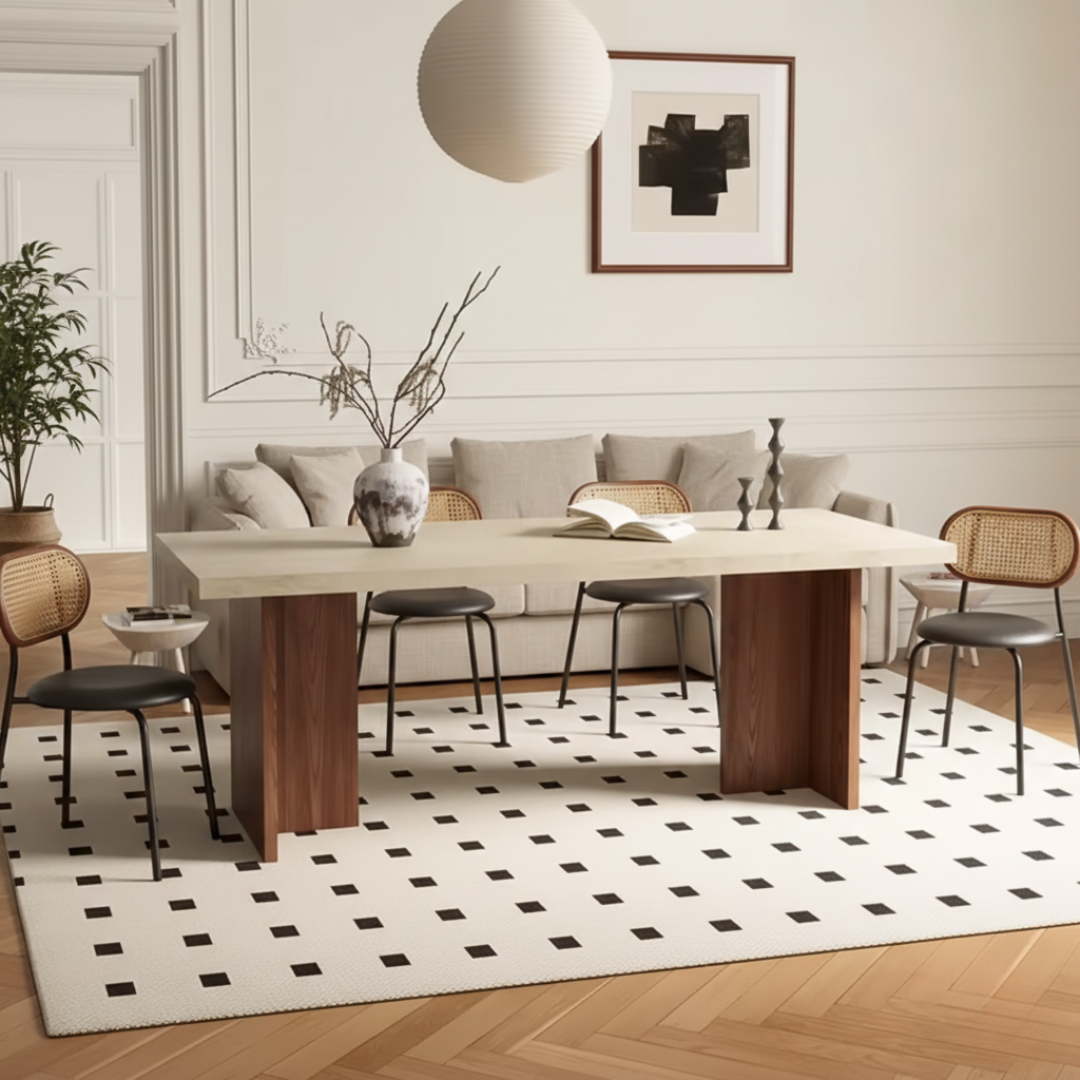 Bordeaux Modern Solid Wood Rectangular Dining Table