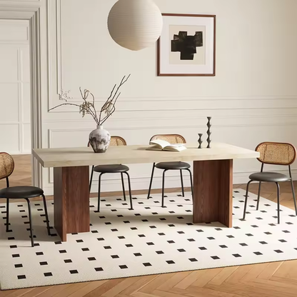 Bordeaux Modern Solid Wood Rectangular Dining Table