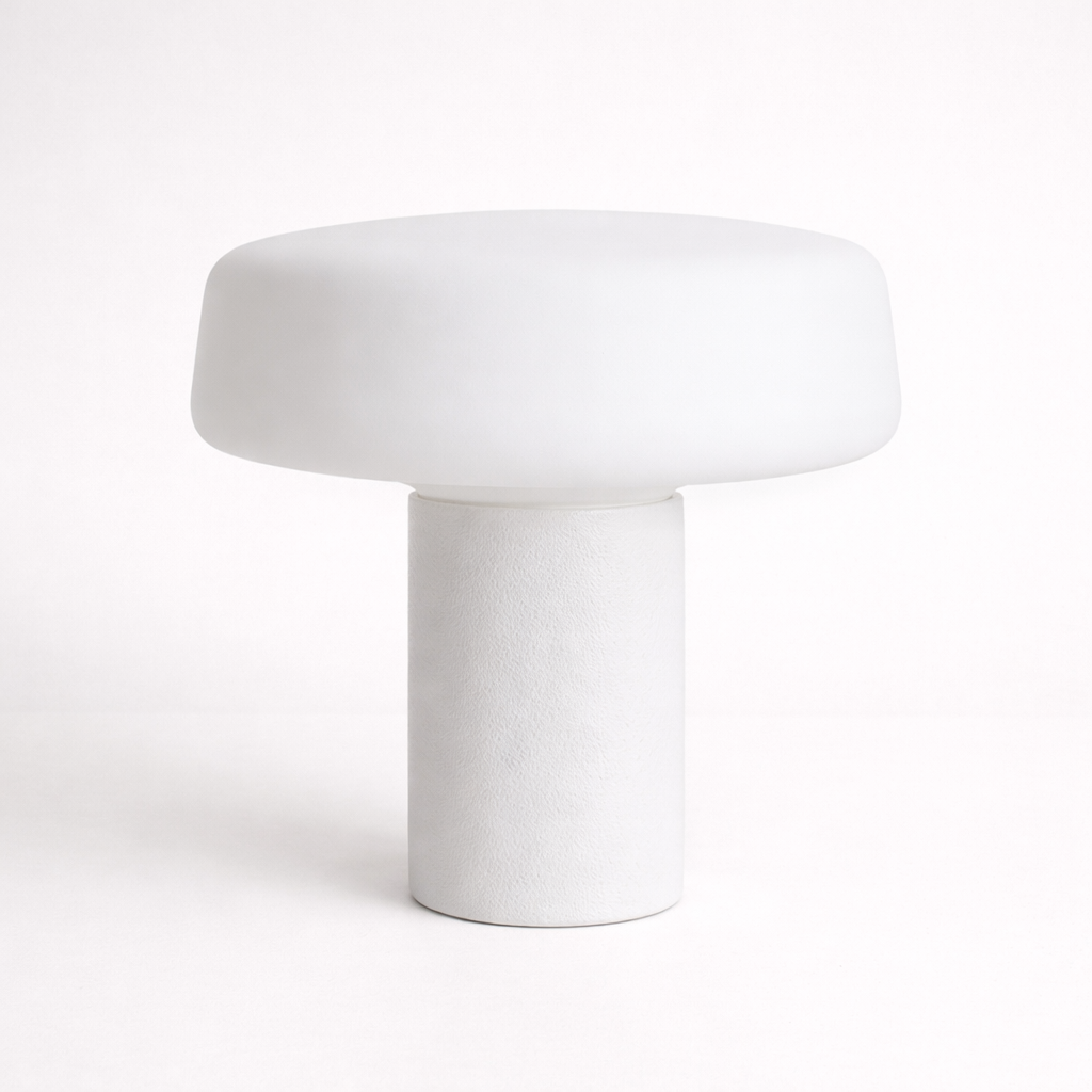 Carrara Designer Marble Dome Lamp with Museum-Quality Presence