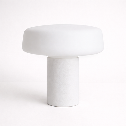 Carrara Designer Marble Dome Lamp with Museum-Quality Presence