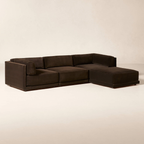Cavelle Grand Modular Velvet L-Sectional