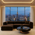 Cavelle Grand Modular Velvet L-Sectional