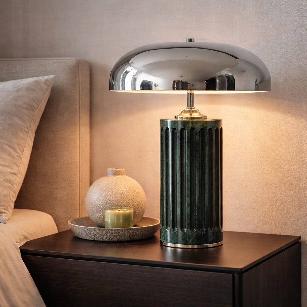 Lucca Modern Natural Marble Table Lamp