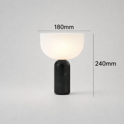 Verona Cordless Rechargeable Marble Touch Dimming Table Lamp