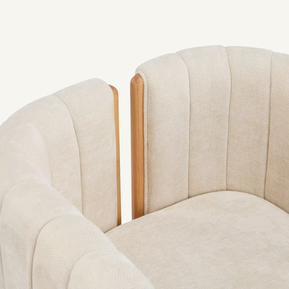 Como Bouclé Upholstered Dining Chair Set of 2