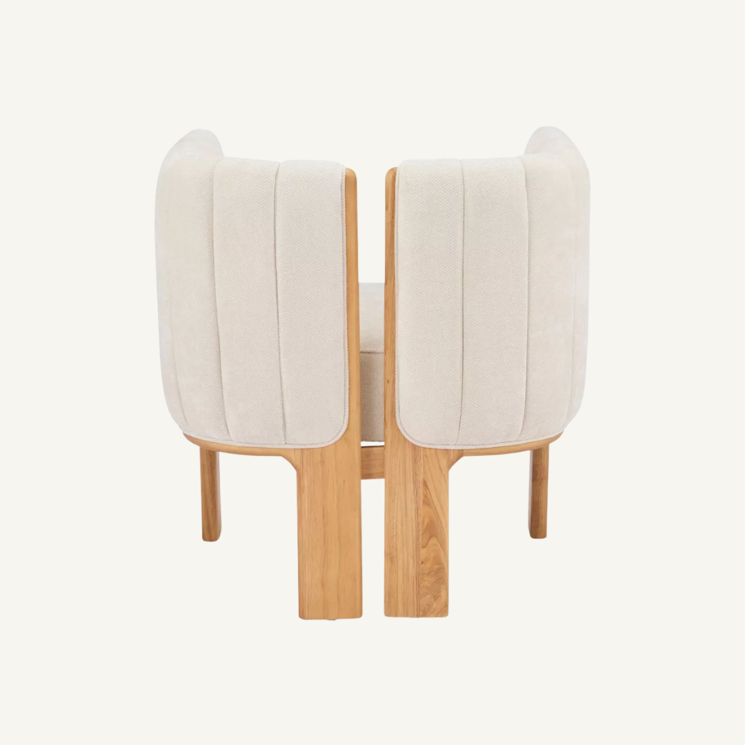 Como Bouclé Upholstered Dining Chair Set of 2
