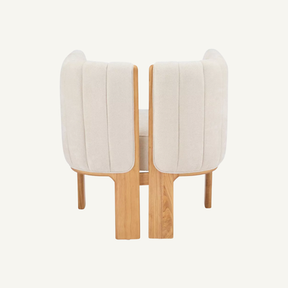 Como Bouclé Upholstered Dining Chair Set of 2