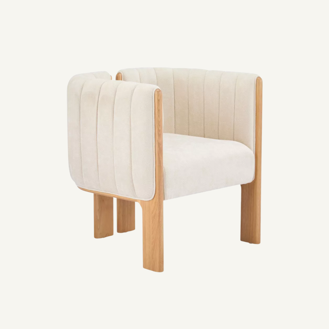 Como Bouclé Upholstered Dining Chair Set of 2